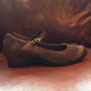 Merrell Plaza Brown Suede Shoes